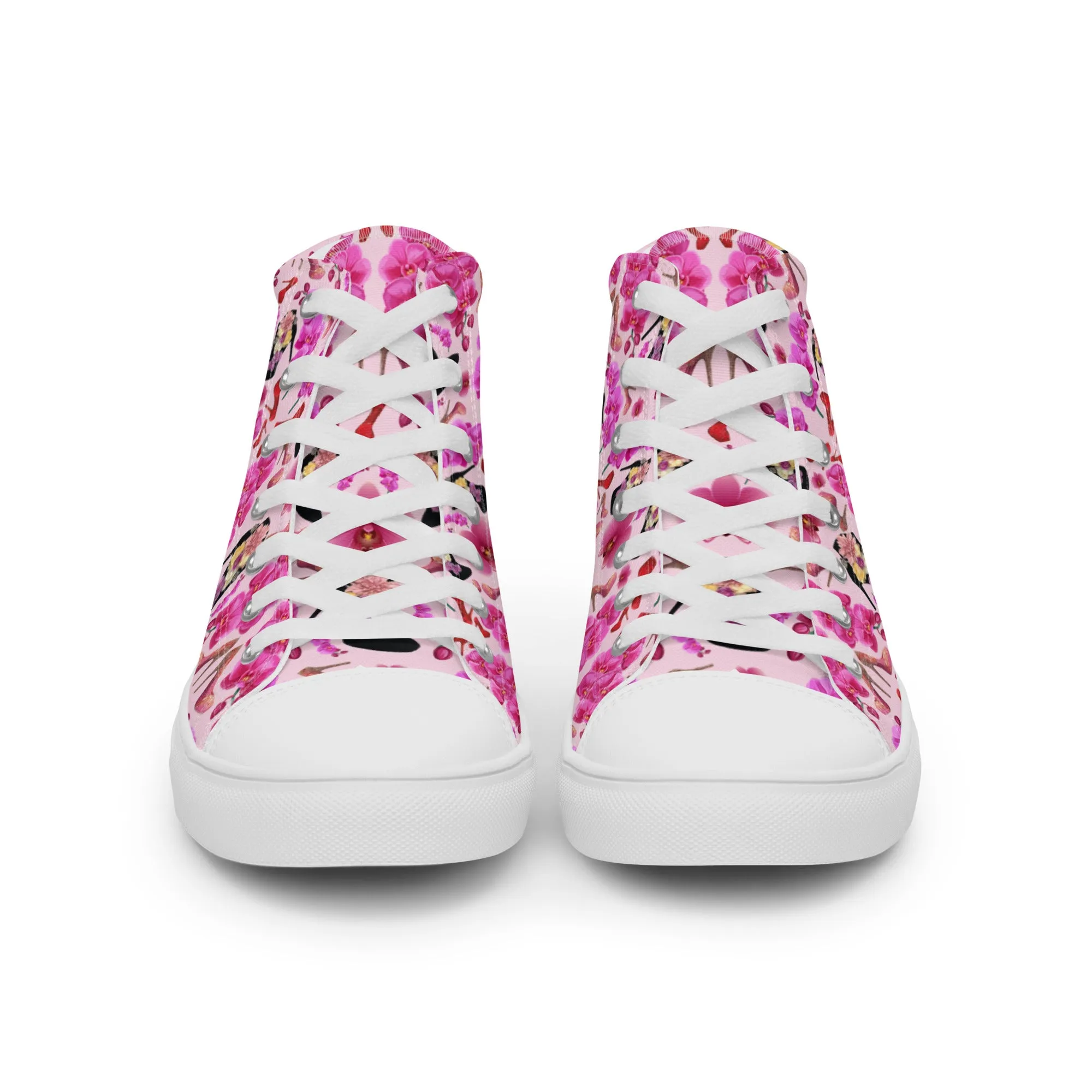 Women’s high top canvas shoes 'Secret garden'